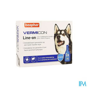 Beaphar Vermicon Line-on Mittelgroßer Hund 3x3ml