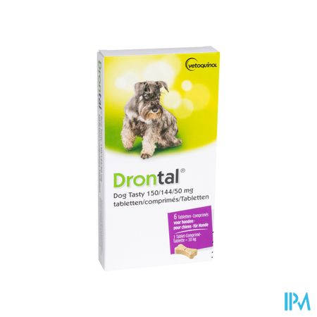 Drontal Tasty Bone 150/144/5mg 10kg Dog Comp 6