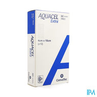 Aquacel Extra Verb Hydrofiber+versterk. 4x10cm 10