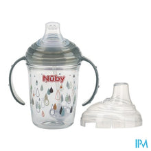 Charger l'image dans la galerie, Nuby Antilekbeker Uit Tritan Met Print 240ml 6m+
