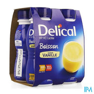 Delical Melkdrank Hp-hc Vanille 4x200ml Cfr4278628
