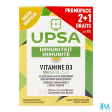 Afbeelding in Gallery-weergave laden, Upsa Vitamine D3 Tabl 3x30
