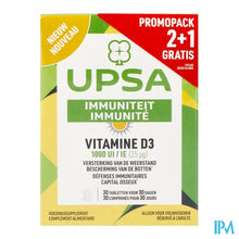 Afbeelding in Gallery-weergave laden, Upsa Vitamine D3 Tabl 3x30
