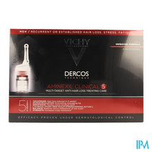 Load image into Gallery viewer, Vichy Dercos Aminexil Clinical 5 Men Amp 21x6ml

