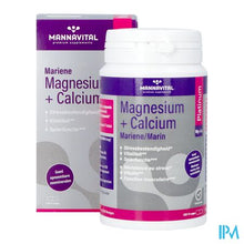 Charger l'image dans la galerie, Mannavital Magnesium + Calcium Mariene V-caps 120
