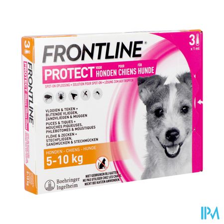 Frontline Protect Spot On Opl Hond 5-10kg Pipet 3