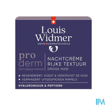 Afbeelding in Gallery-weergave laden, Widmer Proderm Nachtcreme Rijke Textuur 50ml
