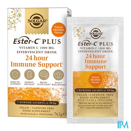 Solgar Ester-c Plus 1000mg Zakje 7x10,6g