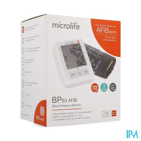 Microlife Bpb3 Afib Pc Blutdruckmessgerät Arm Otc Sol