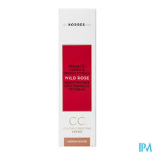 Afbeelding in Gallery-weergave laden, Korres Kf Wild Rose Cc Cream Spf30 Medium 30ml
