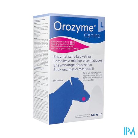 Orozyme Canine l Kauwstrip Enzym.hond >30kg 141g