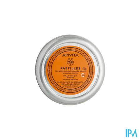 Apivita Pastilles Keelpijn&hoest Propolis Drop 45g