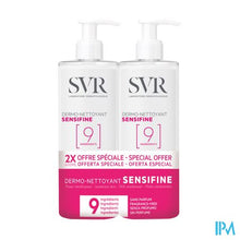 Afbeelding in Gallery-weergave laden, Svr Sensifine Dermo-nettoyant Duo Fl Pompe 2x400ml
