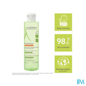 Aderma Exomega Control Reinigingsgel 2in1 200ml