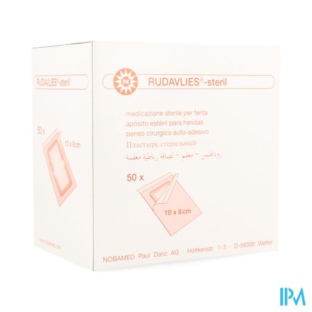 Noba Rudavlies Verb Steril 8cmx10cm 50 9280455