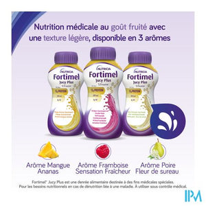 Fortimel Jucy Plus Framboos Verfr. 4x200ml 185087