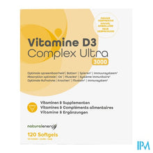 Afbeelding in Gallery-weergave laden, Vitamine D Complex Ultra 3000ui 120 Natural Energy
