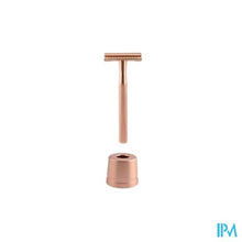 Charger l'image dans la galerie, Wondr Safety Razor + Houder Rose Goud
