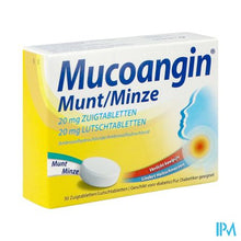 Afbeelding in Gallery-weergave laden, Mucoangin Munt Zuigtabletten 30x20mg
