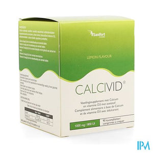 Calcivid 1000mg/800ie Zitrone kauen 90