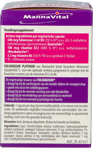 Mannavital Foliumzuur Platinum V-caps 90