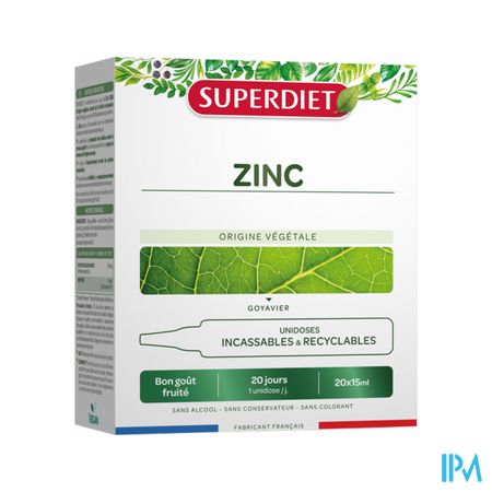 Superdiet Unidose Zink 20x15ml