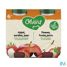 Charger l'image dans la galerie, Olvarit Fruit Appel Aardbei 2x200g 6m61
