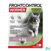 Afbeelding in Gallery-weergave laden, Frontcontrol Wormer 230mg/20mg Kat Tabl 2
