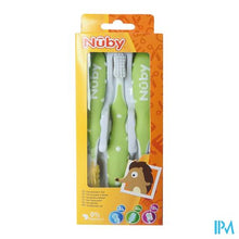 Afbeelding in Gallery-weergave laden, Nuby Tandenborstelset 3 stuks – 3m+
