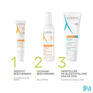 Aderma Protect Herstellende Melk A/sun 250ml
