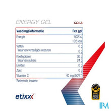 Afbeelding in Gallery-weergave laden, Etixx Energy Gel Cola 12x40ml

