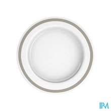 Charger l'image dans la galerie, Ornamin Asymmetrisch Bord 27cm Wit/grijs
