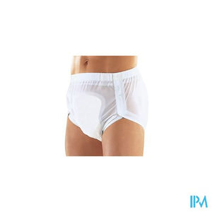 Suprima 1250 Slip Pvc Breed Drukknopen Pl Wit Xl