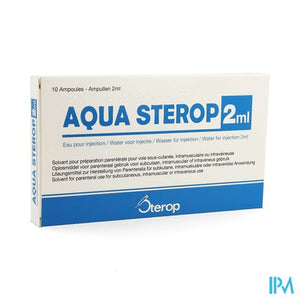 Aqua Sterop Pour Inj Solvens Amp 10 X 2ml