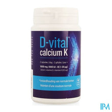 Load image into Gallery viewer, D-vital Calcium K Caps 180
