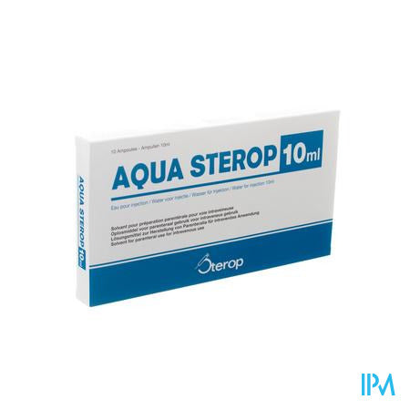 Aqua Sterop Pour Inj Solvens Amp 10 X 10ml