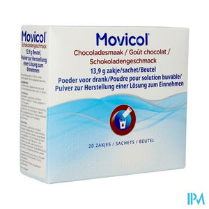 Movicol Chocolade Smaak Zakjes 20 X 13,7g