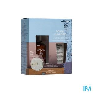 Apivita Cleansing Foam 200ml + Milk 50ml + Pad 2