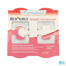 Charger l'image dans la galerie, Resource Dessert Gourmand Aardbei 4x125g 12311130
