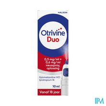 Charger l'image dans la galerie, Otrivine Duo 0,5mg/ml+0,6mg/ml Neusspray 10ml
