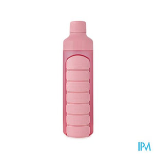 Yos Water Bottle & Pill Box Weekly Perfect Pink