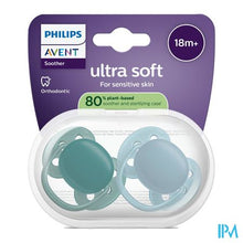 Load image into Gallery viewer, Philips Avent Fopspeen +18m Soft Blauw/groen 2

