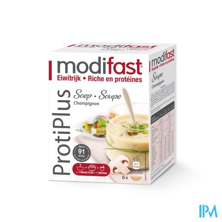 Modifast Protiplus Champignonsoep Zakje 6x30g