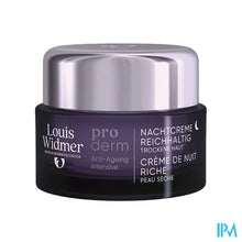 Afbeelding in Gallery-weergave laden, Widmer Proderm Nachtcreme Rijke Textuur 50ml
