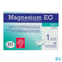 Afbeelding in Gallery-weergave laden, Magnesium EG Opti 225Mg Tabl 60
