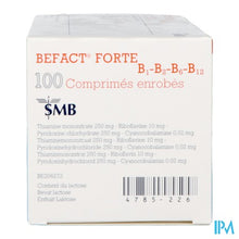 Afbeelding in Gallery-weergave laden, Befact Forte B1-B2-B6-B12 - 100 Omhulde Tabletten UD (Unit Dose)
