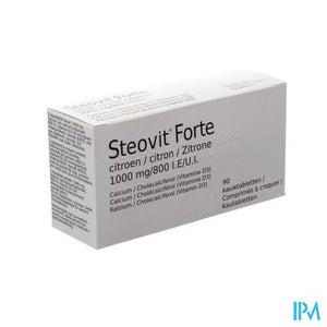 Steovit Forte Citroen 1000mg/800ie Kauwtabl 90 Pip