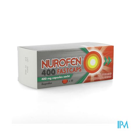 Nurofen 400 Fastcaps 400mg Pi Pharma Caps 30 Pip