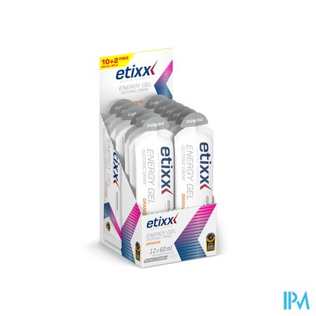 Etixx Isotonic Drink Energy Gel Orange 12x60ml