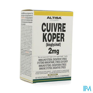 Altisa Koper Bisglycinaat 2mg Comp 60